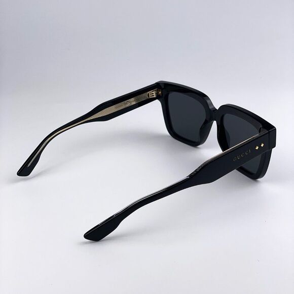Gucci GG1084S 001 Sunglasses Black Grey Square Unisex main image 5